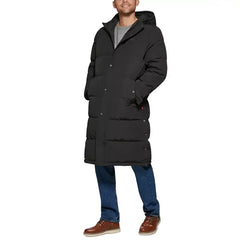 Men's Quilted Extra Long Parka Jacket