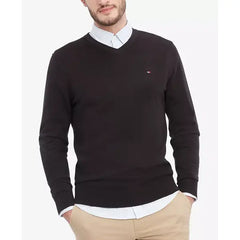 Men's Essential Solid V-Neck Sweater