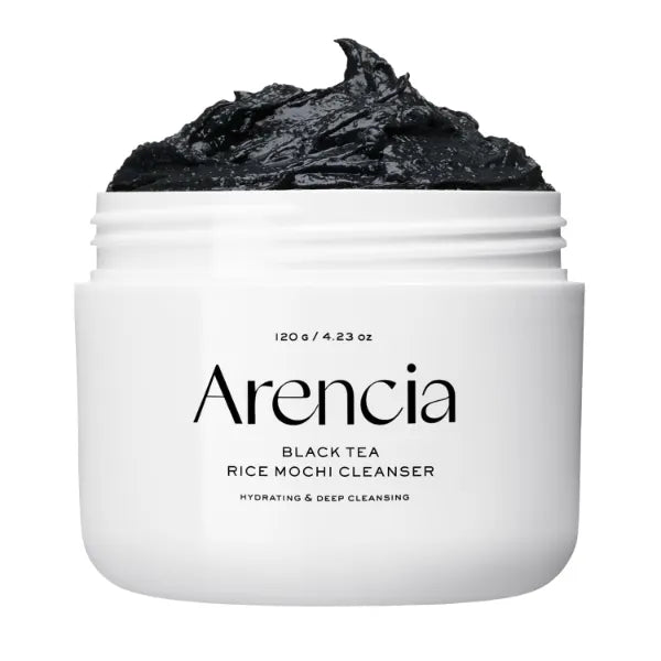 Arencia Korean Rice Mochi Face Cleanser & Daily Scrub – 2-in-1 Brightening, Deep Cleansing & Pore Refining Face Wash, 4.23 Ounce (Pack of 1)