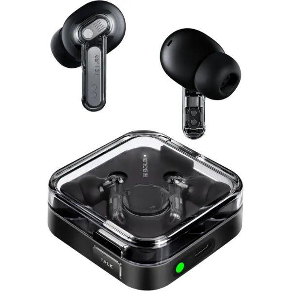 Nothing Ear (3) Wireless Earbuds Super Mic 45dB Hybrid Active Noise Cancelling Bluetooth Headphones Hi-Res 6 Mics, 12mm Dynamic Bass Boost, Dual Connect ANC Sport Ear Buds for iPhone Android