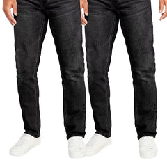 Blu Rock Men's Flex Stretch Slim Straight Jeans, Pack of 2