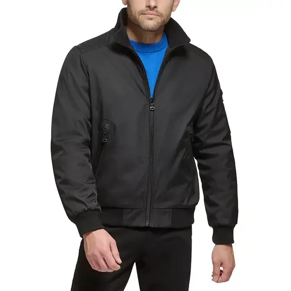 Men's Classic Zip-Front Ripstop Bomber Jacket