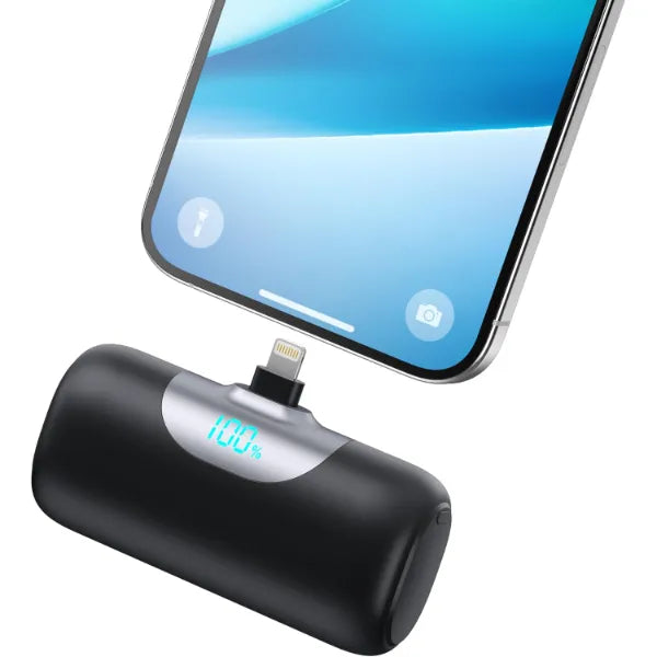 APHUWJ Mini Portable Charger for iPhone,Upgraded 22.5W PD Fast Charging 5500mAh Ultra-Compact Power Bank,LCD Display Plug-in Cute Battery Pack Travel Essentials for iPhone 14/14Pro/13/12/11/X/8/7/6