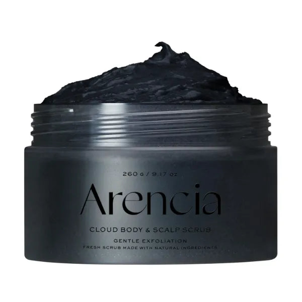 Arencia Fresh Cloud Sea Salt Body & Scalp Scrub - Gentle Exfoliation for Softer, Refreshed Skin and Scalp, Korean Skin Care