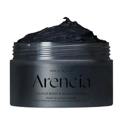 Arencia Fresh Cloud Sea Salt Body & Scalp Scrub - Gentle Exfoliation for Softer, Refreshed Skin and Scalp, Korean Skin Care