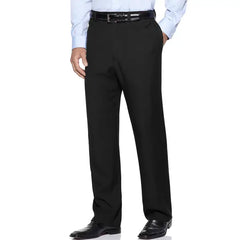 Haggar Men's Classic Fit Flat Front Hidden Expandable Dress Pants