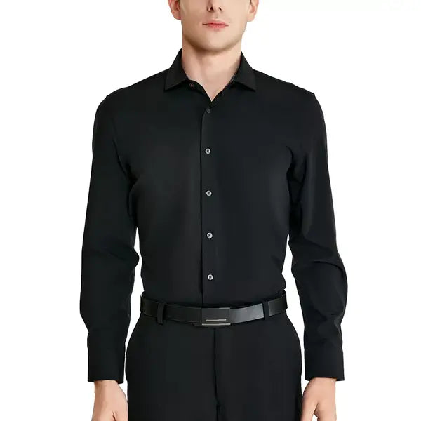 Tallia Men's Slim-Fit Solid Poplin Dress Shirt