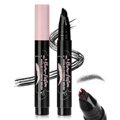Erinde Eyebrow Pen with Angled Brush, Liquid Microblading Eyebrow Pencils for Women, Hair-Like Strokes Brow Pen, Waterproof, Smudge-Proof, Long Lasting Eyebrow Pencil for Natural Brows
