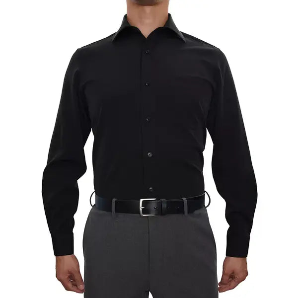 NOBLESON Men Classic-Fit Solid Color Dress Shirt