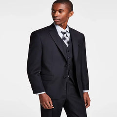 Michael Kors Men's Tailored-Fit Solid Suit Jacket – Wool Blend with Stretch