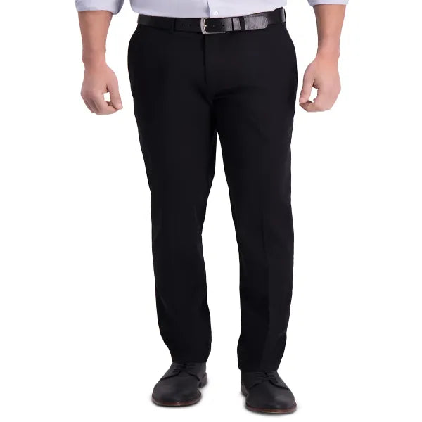 Haggar Men’s Iron Free Premium Khaki Slim-Fit Flat-Front Pant