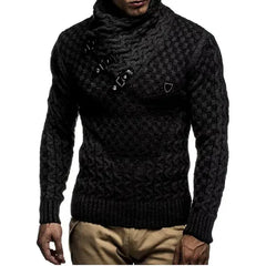 Leif Nelson Men's Chunky Knit Pullover Sweater