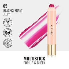 Oulac Magenta Lipstick - Lipstain and Blush Duo, Tinted Lip Balm, Moisturising and Nourishing, Glossy Finish