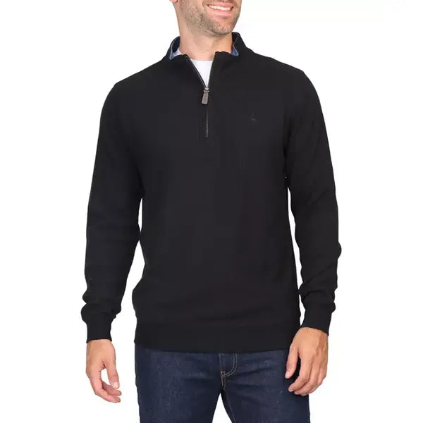 Tailorbyrd Cozy Quarter Zip Sweater