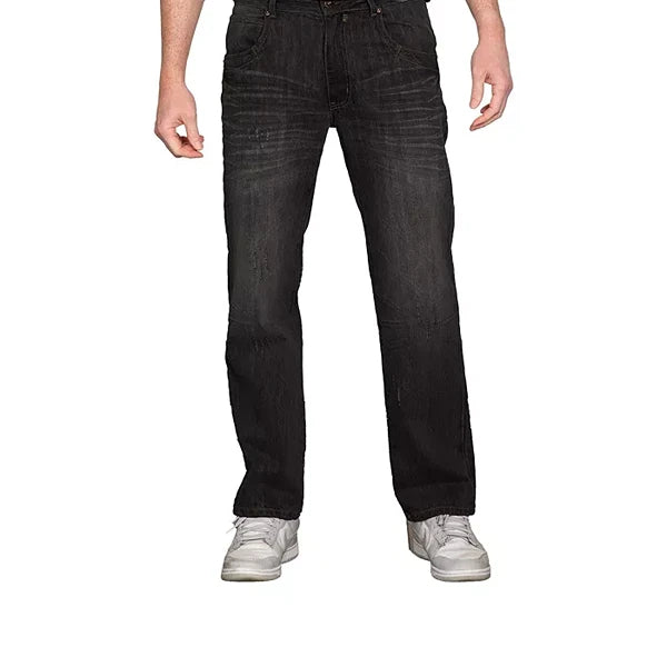 Level 7 Men's Utility Pocket Relaxed Bootcut Premium Denim Jean