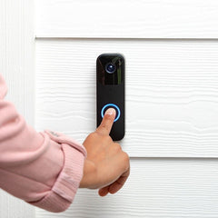 Blink Video Doorbell Wired or wire free, HD video and Alexa Enabled Black