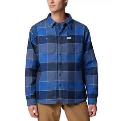 Men's Windward II Snap-Front Sherpa Lined Plaid Shirt Jacket