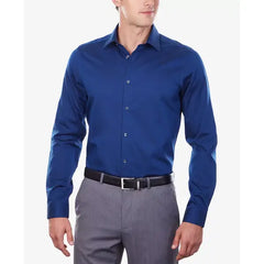 Calvin Klein Men's Slim-Fit Non-Iron Herringbone Dress Shirt