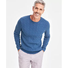 Men's Cable-Knit Cotton Sweater