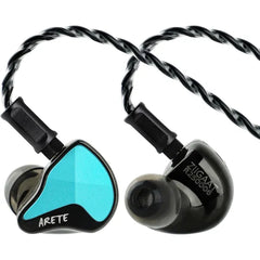 Linsoul ZiiGaat x Fresh Reviews Arete II IEM,2nd Gen 1DD+4BA Hybrid in Ear Monitor,Wired HiFi Earbuds,Full CNC Aluminum Shell Earphone with Detachable Silver-Plated OFC Cable for Musician