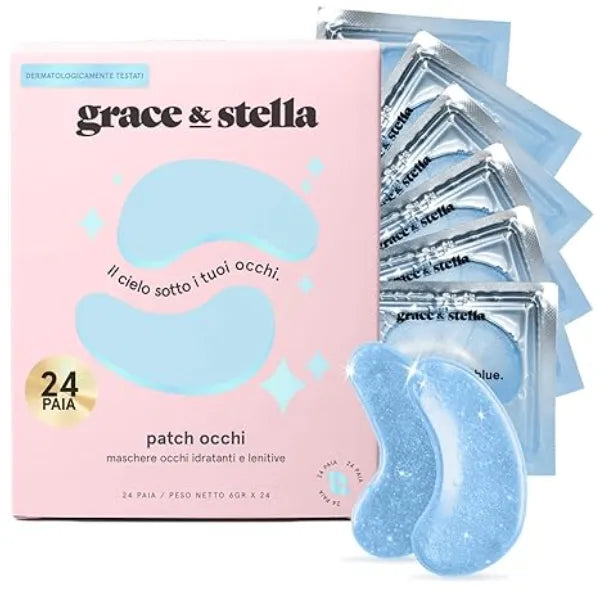 grace & stella Award Winning Under Eye Mask Reduce Dark Circles, Puffy Eyes, Undereye Bags, Wrinkles, Gel Under Eye Patches, Birthday Gifts for Women