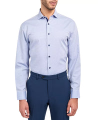 MICHELSONS OF LONDON Men's Regular-Fit Dobby Dot-Print Dress Shirt
