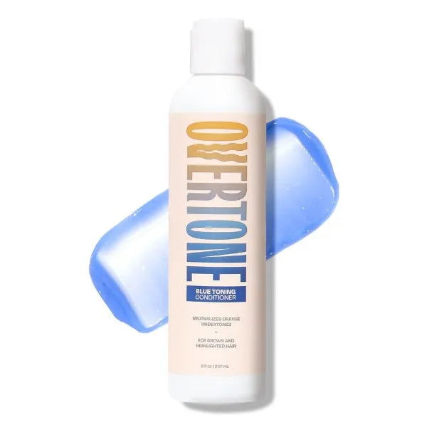 Overtone Haircare Toning Conditioner - Neutralizes Brassiness for Blonde to Light Brown Hair - Deeply Hydrating Formula with Shea Butter & Coconut Oil - Vegan, Cruelty-Free, Paraben-Free - 8 oz