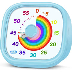HIPPIH Visual Timer for Kids – Countdown Pomodoro Timer with Rainbow Disk for Classroom, Kitchen & Office Time Management