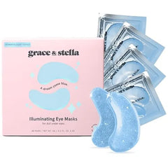 grace & stella Award Winning Under Eye Mask Reduce Dark Circles, Puffy Eyes, Undereye Bags, Wrinkles, Gel Under Eye Patches, Birthday Gifts for Women