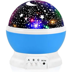 RICTLY Night Light for Kids, Kids Night Light Nebula 360 Degree Rotation 4 LED Bulbs 12 Light Color Star Projector Changing with USB Cable, Romantic Gifts for Men Women Children