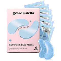 grace & stella Award Winning Under Eye Mask Reduce Dark Circles, Puffy Eyes, Undereye Bags, Wrinkles, Gel Under Eye Patches, Birthday Gifts for Women