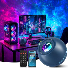 One Fire Galaxy Projector,15 Colors,Gifts for Girls&Women&Boys,White Noise