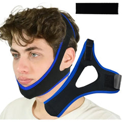 ADRUITE Anti Snoring Chin Strap – Breathable Adjustable Jaw Support Sleep Strap for Men & Women