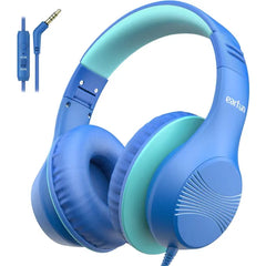 EarFun K3 Kids Headphones, USB Type C Over Ear Headphones for Kids, Volume Limit, HD Stereo Sound, Comfortable Fit, Foldable Wired Headphone