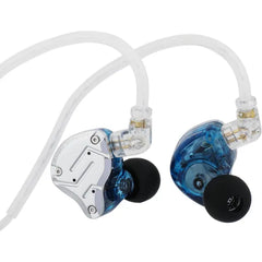 Linsoul KZ ZS10 Pro, 4BA+1DD 5 Driver in Ear Monitor, HiFi Wired Earbuds, Gaming Earbuds, Hybrid IEM Earphones with Stainless Steel Faceplate, Detachable Cable for Musician(Without Mic)