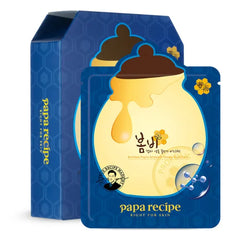 Papa Recipe Bombee Honey Mask Pack 25g 10 sheets Sheet Mask, Facial Skin Care, Deep Moisturizing Serum for Dry Skin Korean Skin Care, K Beauty, Ampoule Solidified, For radiant skin