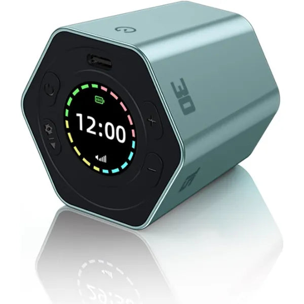 GENERIC Smart Flip Cube Timer, Six-Sided Rotating Productivity Timer with Preset & Custom Countdown for Office, Study, Gym & Classroom Use