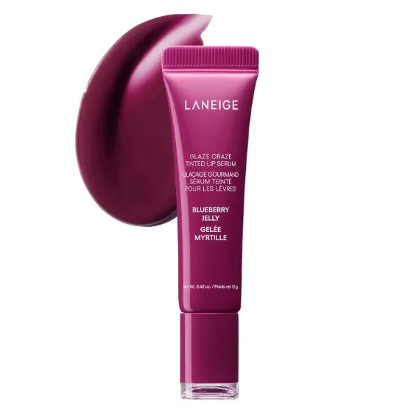 LANEIGE Glaze Craze Tinted Lip Serum: Hydrating Lip Serum for Glossy, Nourished Lips with Plumping Polypeptides