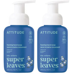 ATTITUDE Foaming Hand Soap for Kids, EWG Verified, Dermatologically Tested, Plant- and Mineral-Based Ingredients, Vegan - 10 Fl Oz