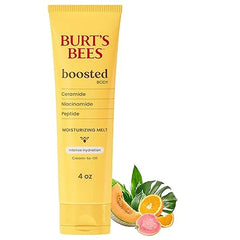 Burt’s Bees Boosted Body Care Gift Set – Whipped Butter, Body Lotion & Moisturizing Melt, Ceramide, Niacinamide & Peptide Complex, Tropical Scented