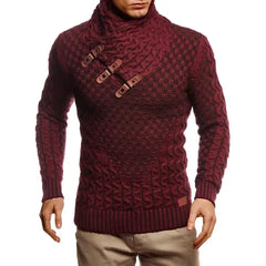 Leif Nelson Men's Chunky Knit Pullover Sweater