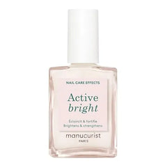 Manucurist All in One Perfecter Nail Polish & Care No Lamp Vegan & Made in France Ultra Glowy Rose Mirror Like Shine Nail Concealer & Care Plant Based Ingredients