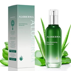 Aloderma Organic Aloe Vera Face Moisturizer Collection - 4 Daily Creams for Sensitive, Dull, Dry & Aging Skin - Pure Aloe - 3.5oz / 100g