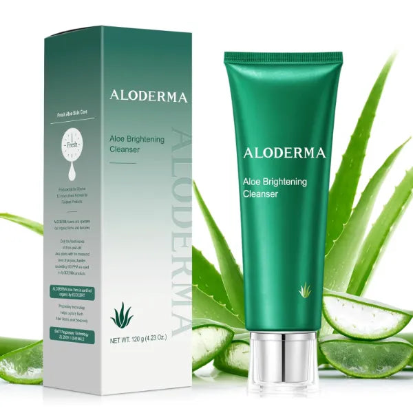 Aloderma Organic Aloe Vera Face Wash Collection - 5 Gentle Cleansers for Brightening, Oil Control, Sensitive, Dry & Anti-Aging Skin