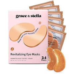 grace & stella Under Eye Mask Variety Pack Under Eye Patches for Dark Circles  With 6 Colors (3 Pairs/Color) Gel Masks Puffy Eyes for Women