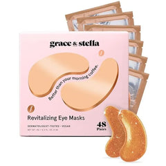 grace & stella Under Eye Mask Variety Pack Under Eye Patches for Dark Circles  With 6 Colors (3 Pairs/Color) Gel Masks Puffy Eyes for Women
