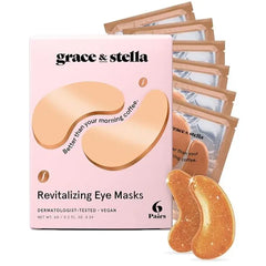 grace & stella Under Eye Mask Variety Pack Under Eye Patches for Dark Circles  With 6 Colors (3 Pairs/Color) Gel Masks Puffy Eyes for Women