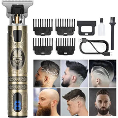 YOGINGO Professional Hair Trimmer for Men, Cordless Rechargeable Beard Trimmer Hair Clippers for Men, Metal Body Cutting Grooming Kit