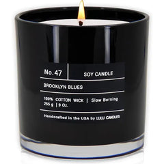 Lulu Candles Smells Warm & Woody Luxury Scented Soy Jar Candle Hand Poured in The USA Highly Scented Long Lasting .
