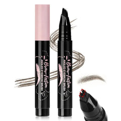 Erinde Eyebrow Pen with Angled Brush, Liquid Microblading Eyebrow Pencils for Women, Hair-Like Strokes Brow Pen, Waterproof, Smudge-Proof, Long Lasting Eyebrow Pencil for Natural Brows